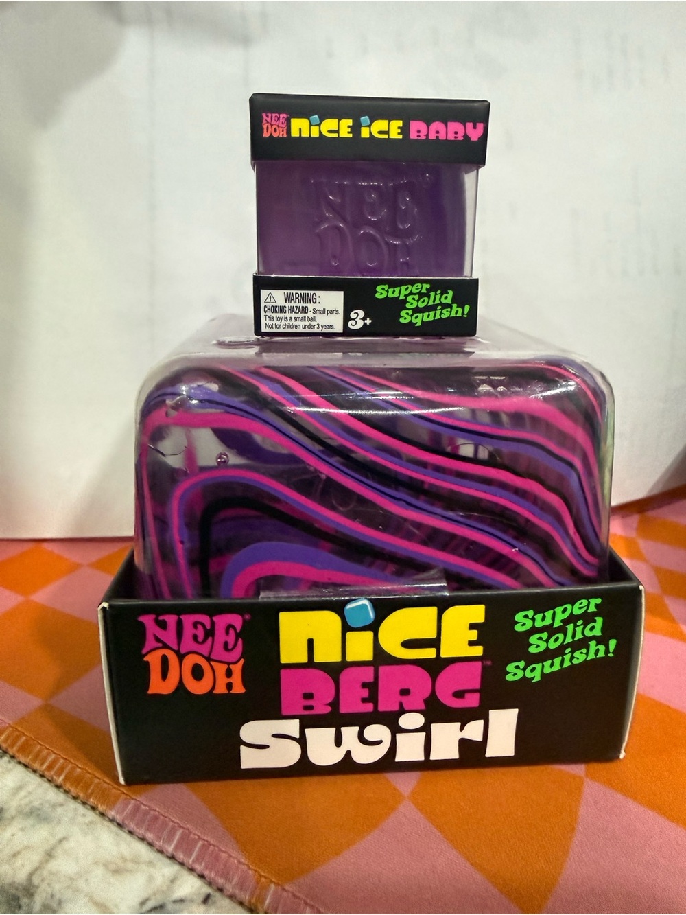 Nee Doh Nice Berg Swirl Purple + Nice Ice Baby Purple